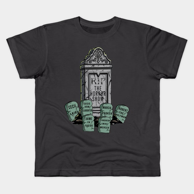 Horror Show Graveyard Kids T-Shirt by TheHorrorShowChannel